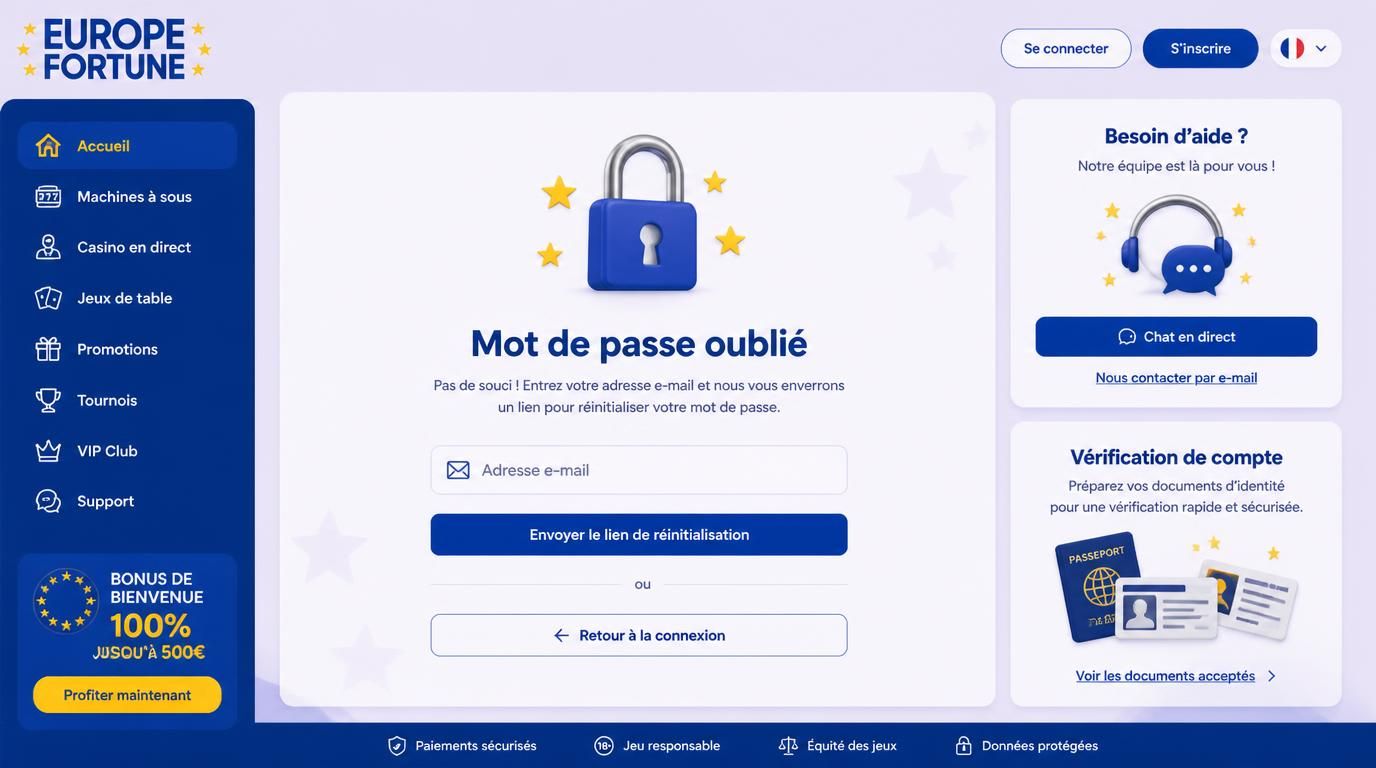 Récupération de compte sécurisée et rapide